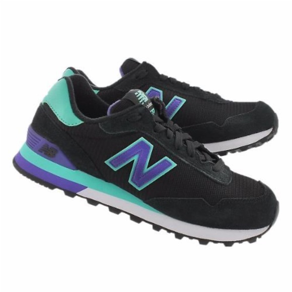 New Balance Shoes - New Balance 515 Black and Teal Sneakers